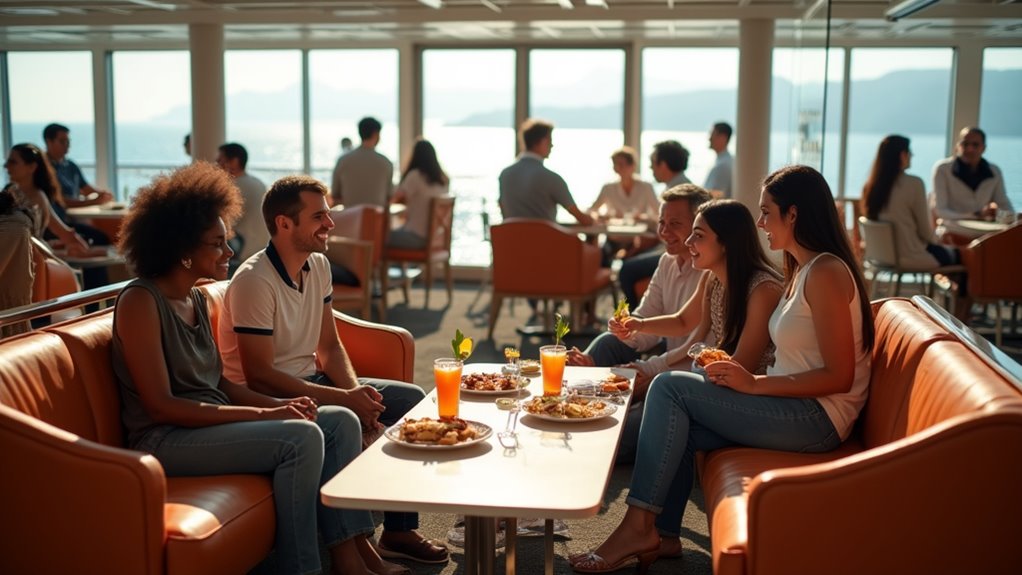 meet passengers in shared spaces