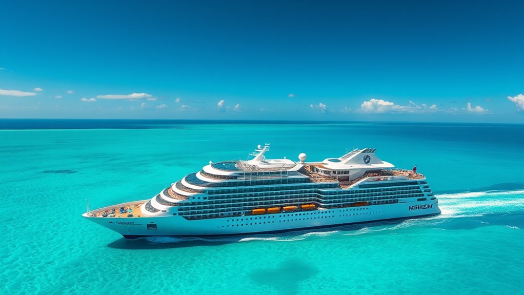 modern sleek innovative cruise ships