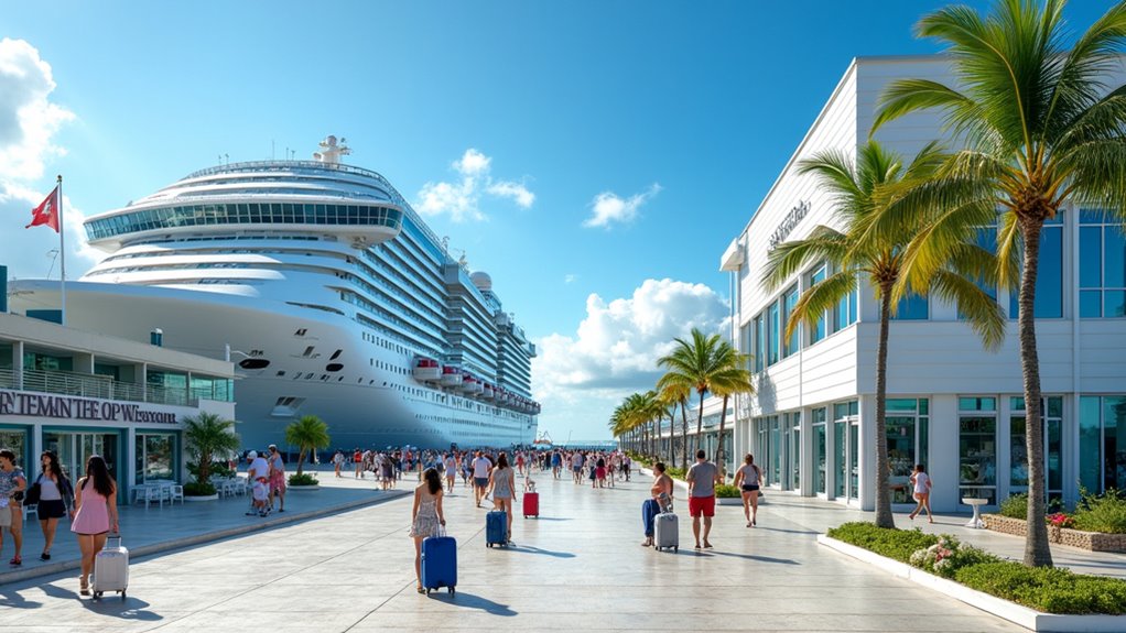 port facilities and passenger amenities
