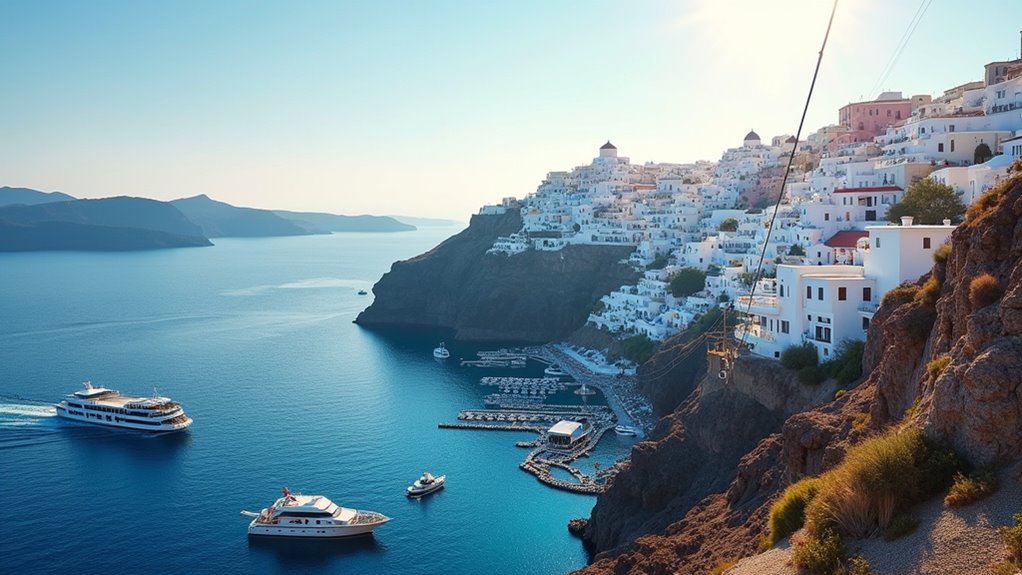 port to fira transportation options
