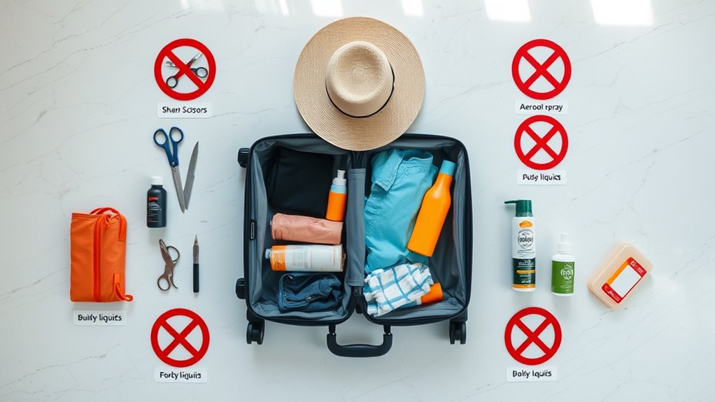prohibited and leave items
