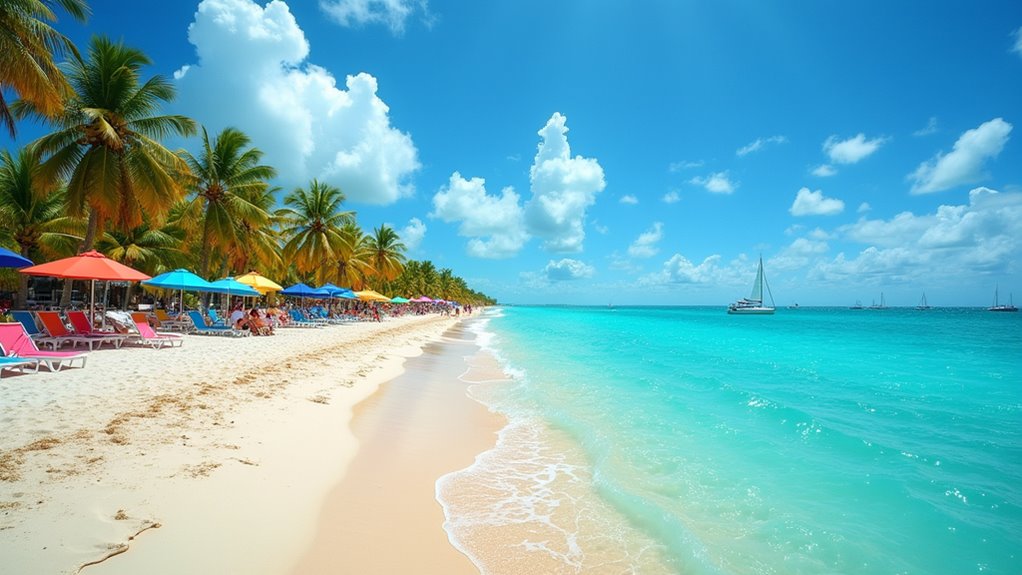 relaxing beach water sports