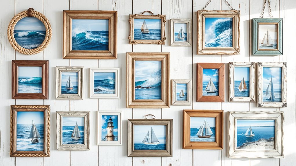 sea inspired nautical frames