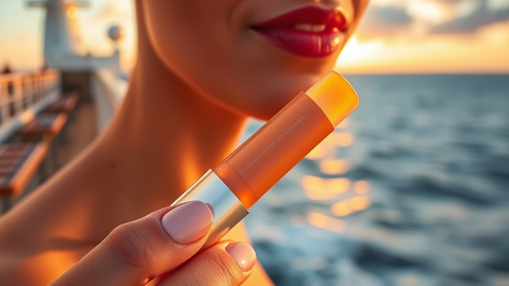 selecting cruise lip balm