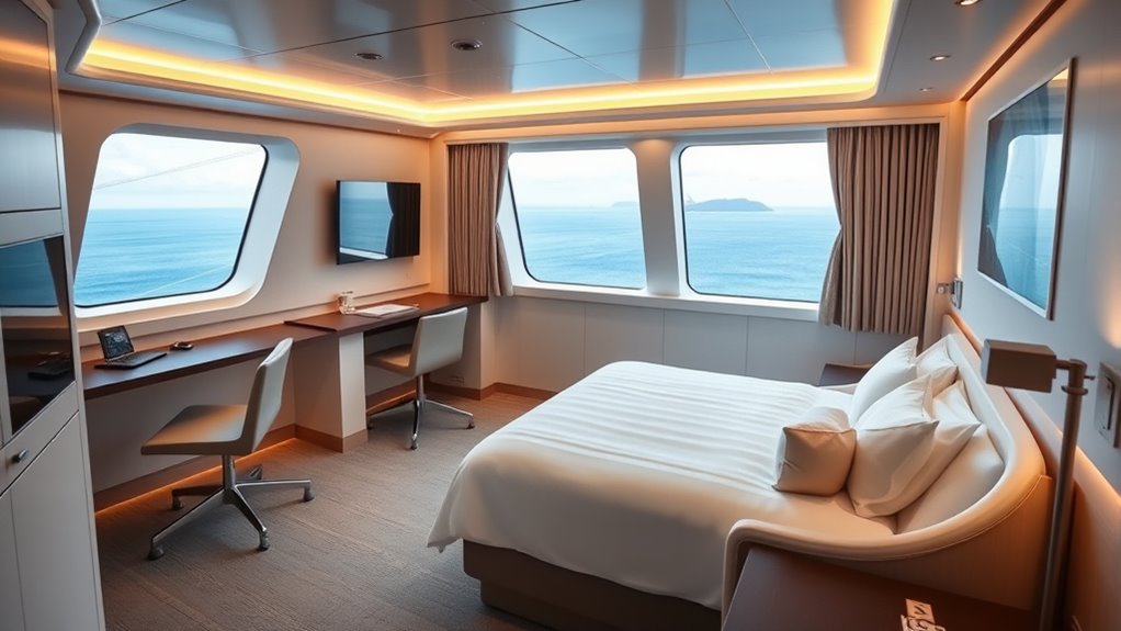 solo cabins and lounges