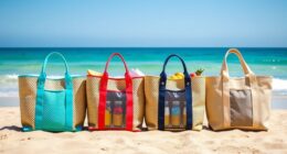 stylish beach cooler totes