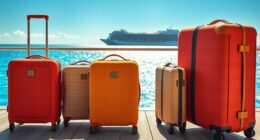 stylish sustainable cruise luggage