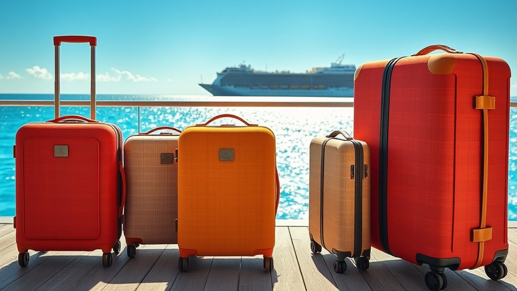 stylish sustainable cruise luggage
