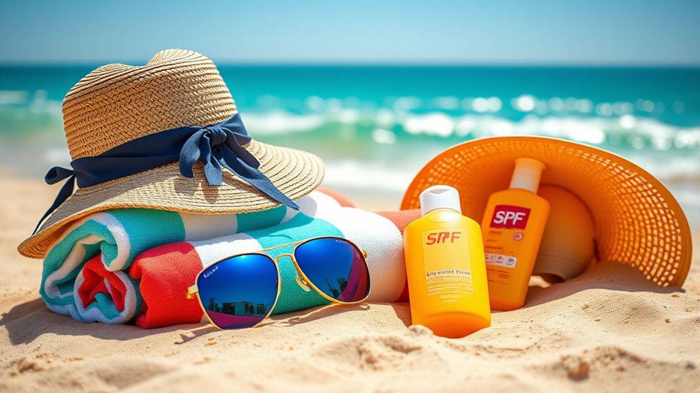 sun protection beach essentials