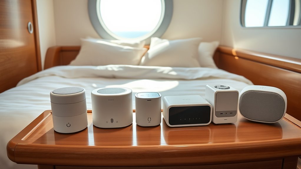top cruise cabin white noise