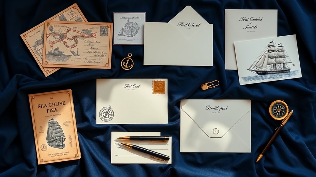 top cruise themed stationery