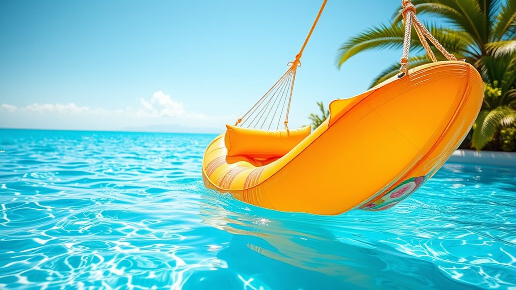 top inflatable pool hammocks