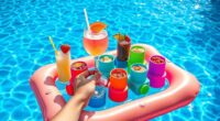 top pool float drink holders
