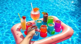 top pool float drink holders
