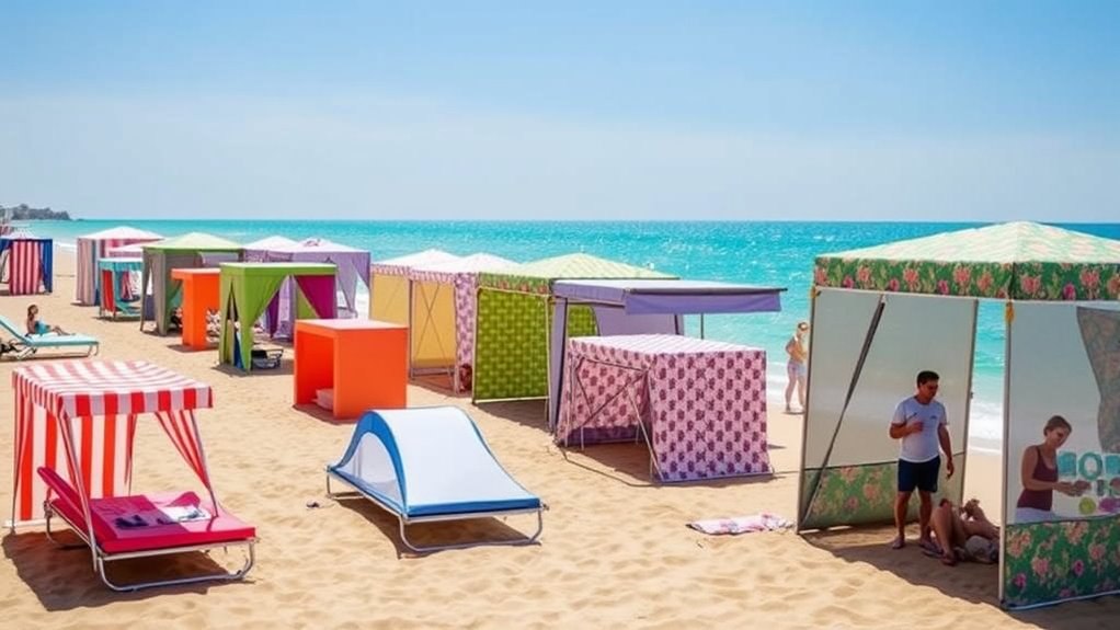 top portable beach shade cabanas