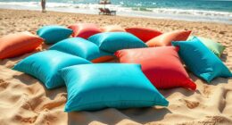 top water resistant beach pillows