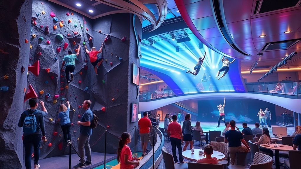 variety of onboard activities