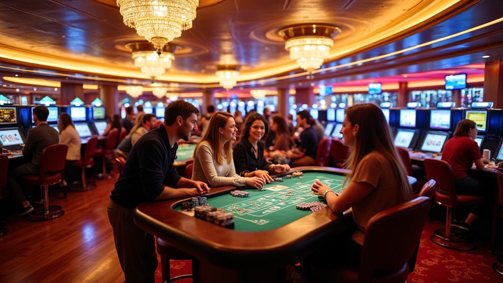 vibrant social casino environment