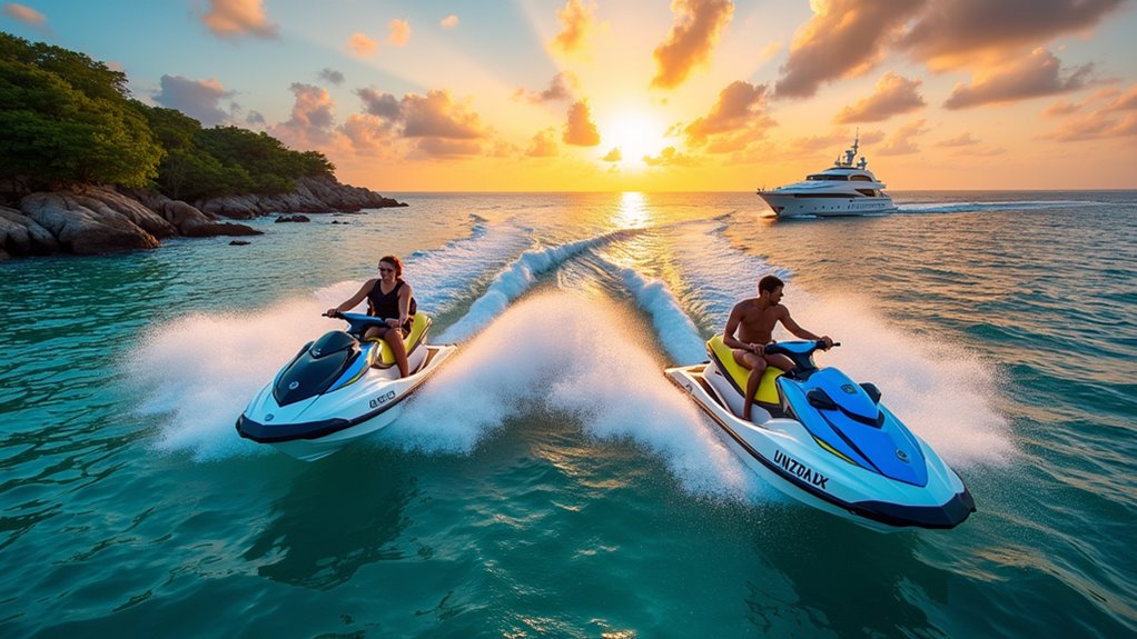 water fun onboard and shore