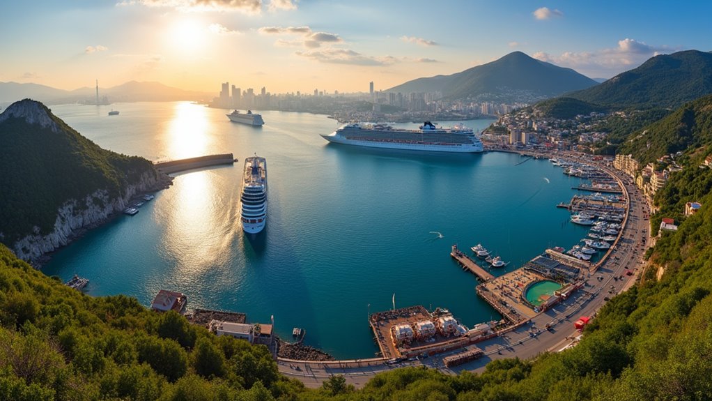 waterfront views and attractions
