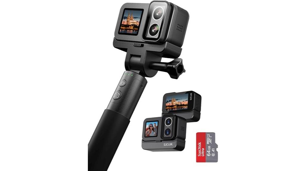 4k action camera with accessories