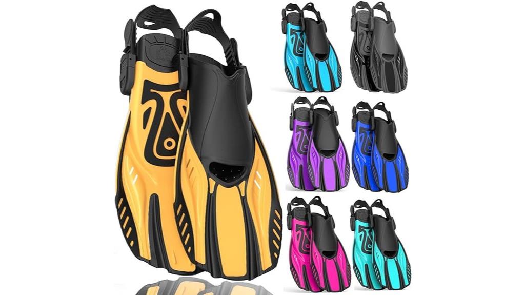 adjustable open heel fins