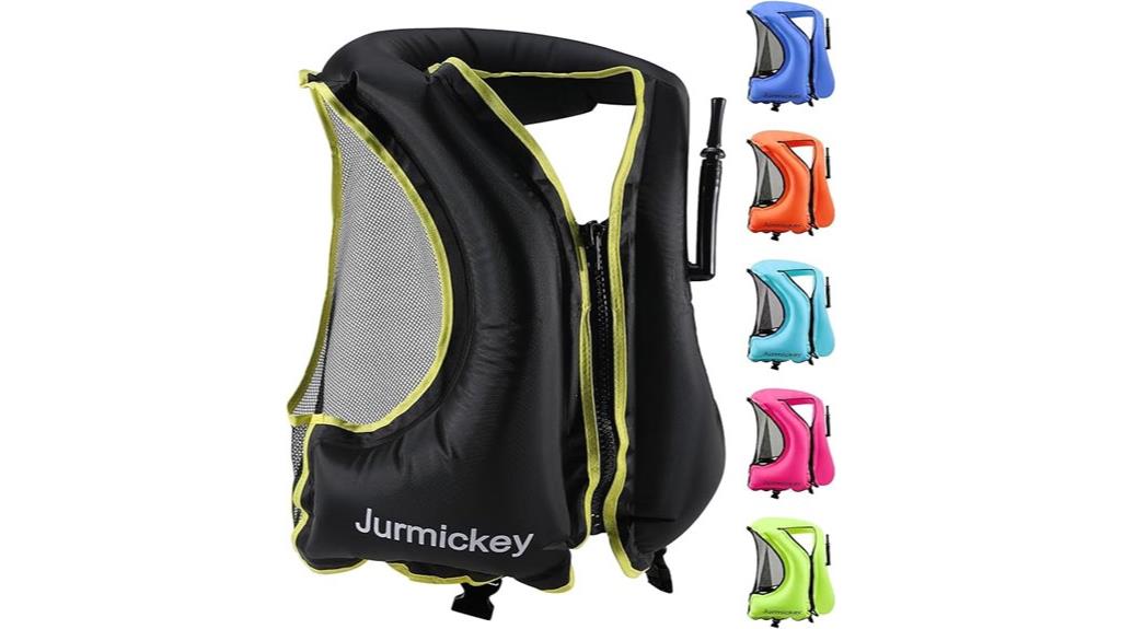 adult inflatable snorkel vest