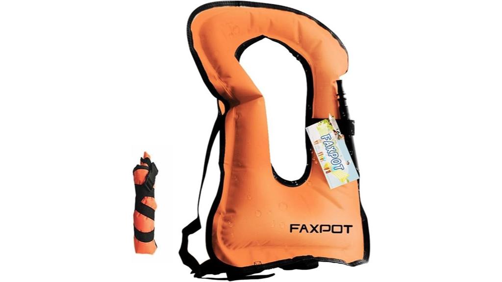 adult inflatable water vest