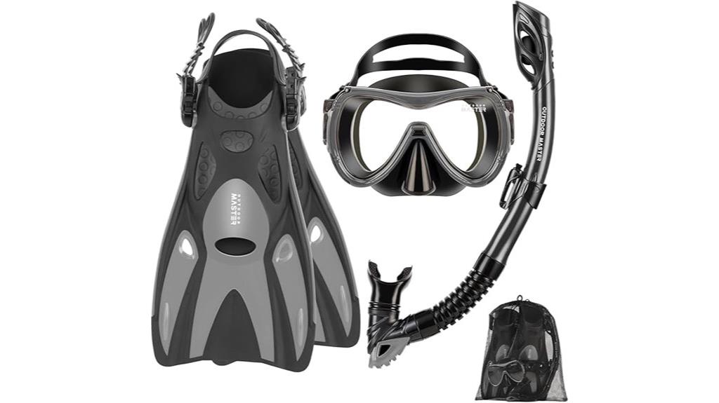 adult snorkeling gear set
