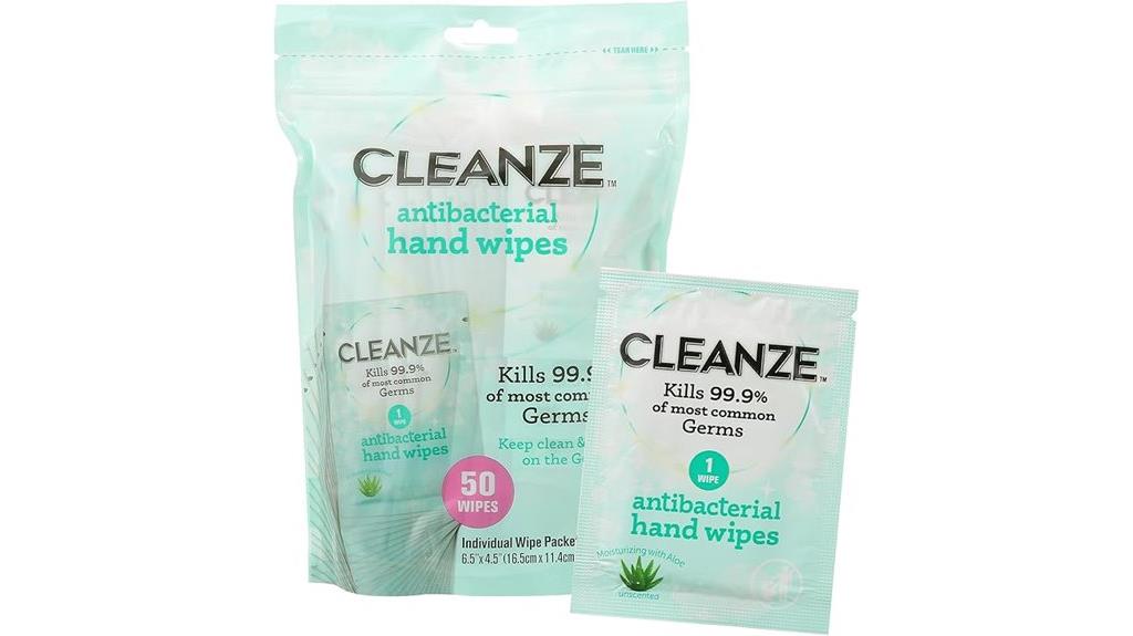 antibacterial hand wipes
