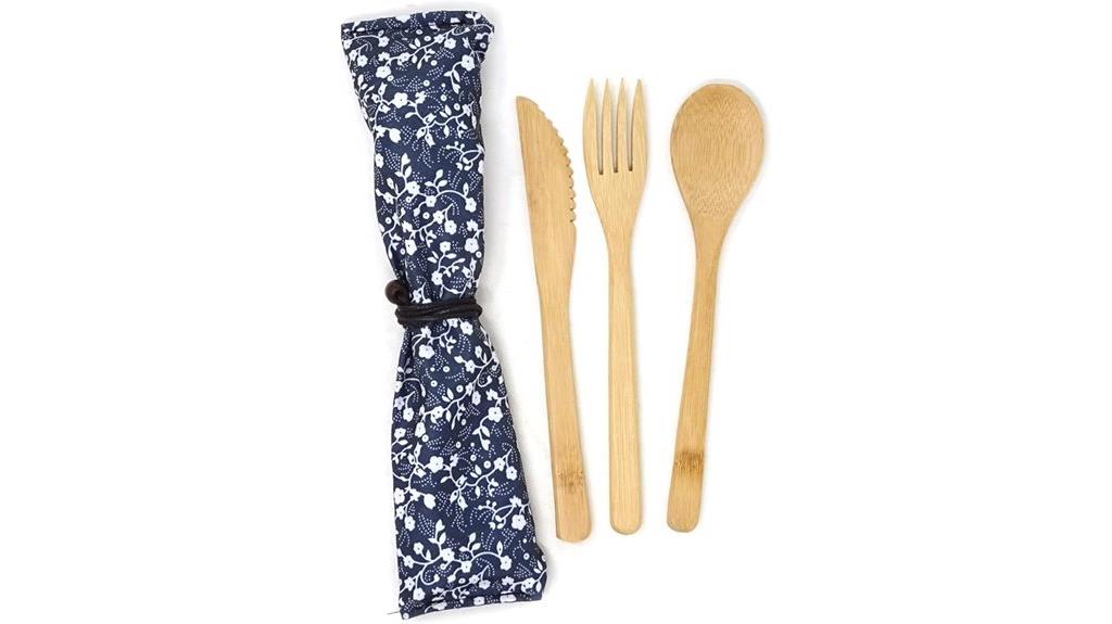 bamboo flatware set