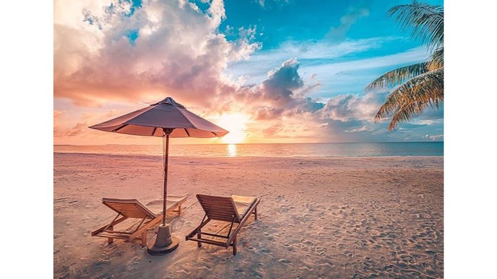 beach scene puzzle artwork