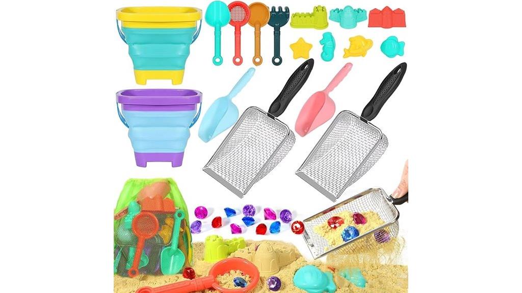 beach toy set with molds