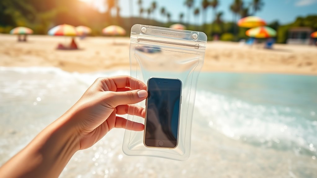 beach waterproof pouch essentials