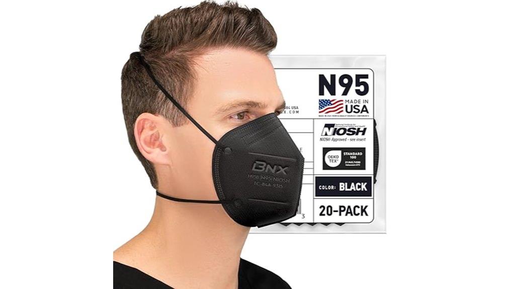 black n95 mask pack