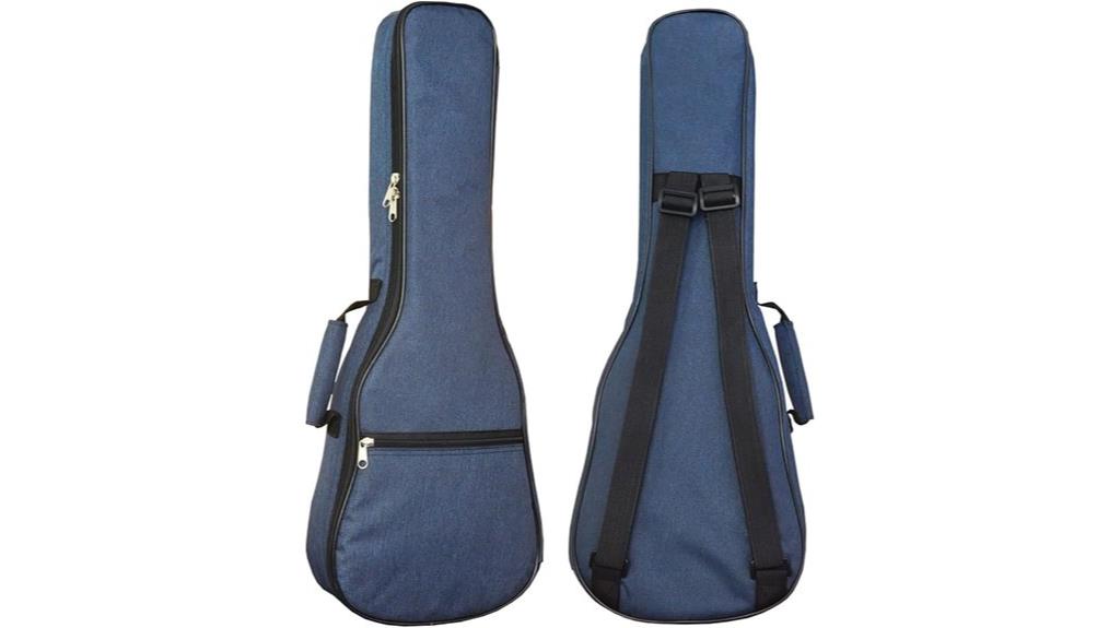 blue waterproof ukulele bag