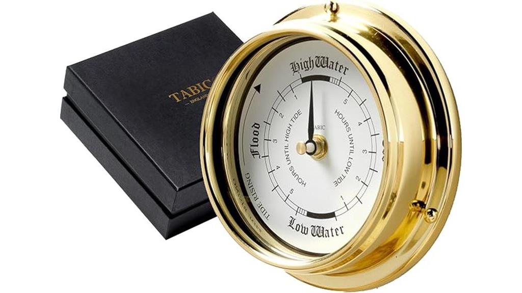 brass nautical tide clock