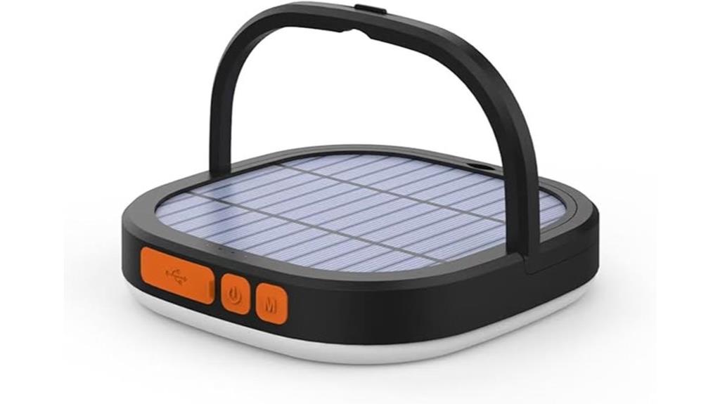 bright solar camping lantern