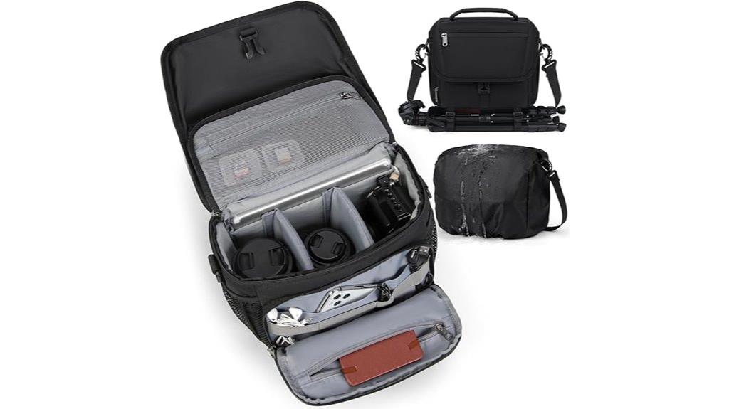 camera bag with tripod