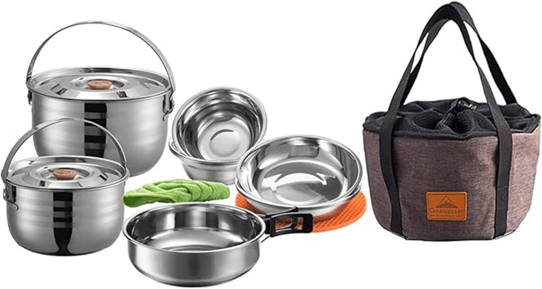 camping cookware set