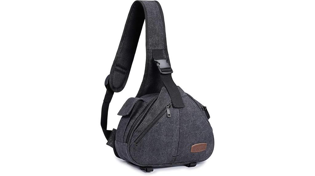 canvas camera sling bag