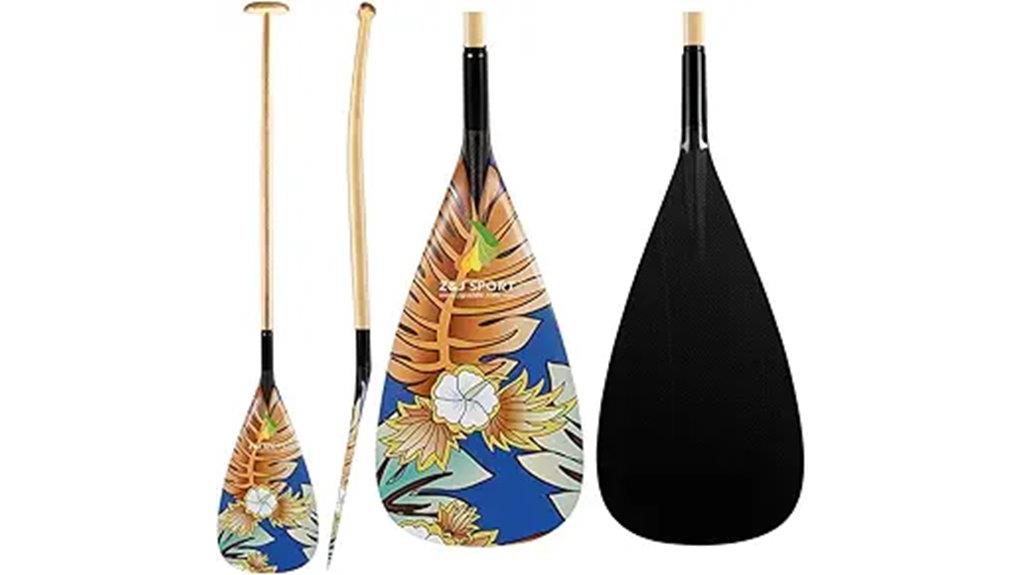 carbon blade outrigger paddle