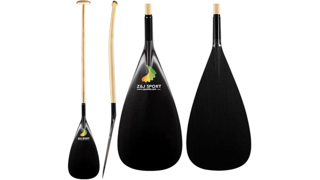 carbon blade outrigger paddle
