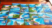 caribbean puzzle scene collection