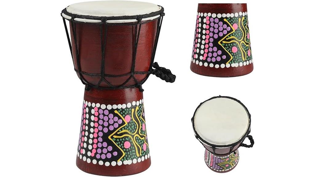 carved mahogany djembe