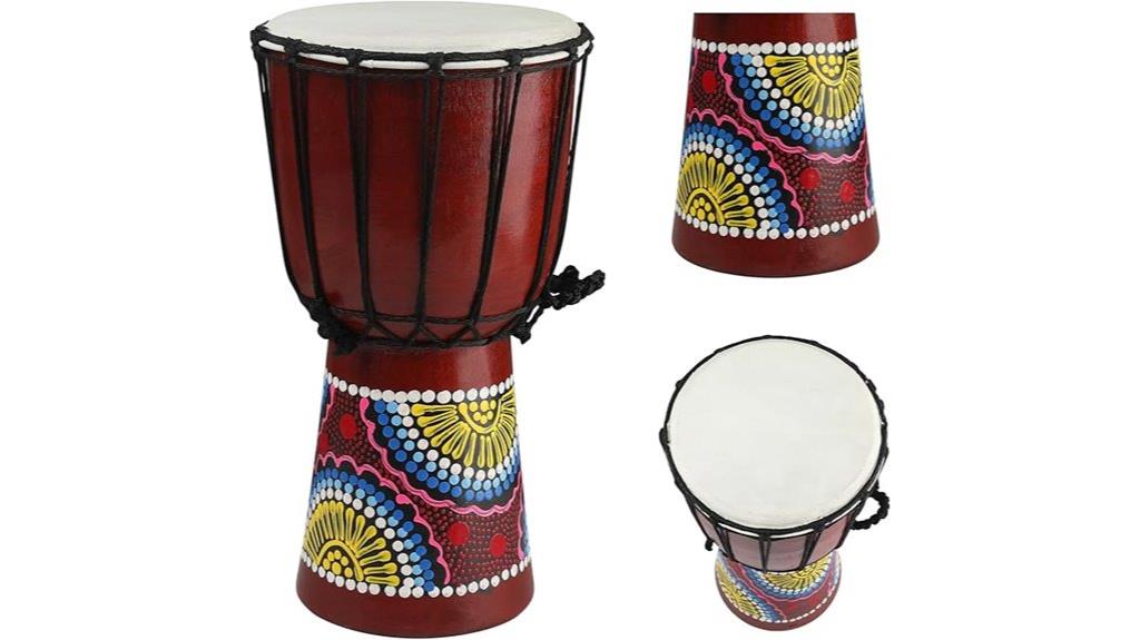carved mahogany djembe drum