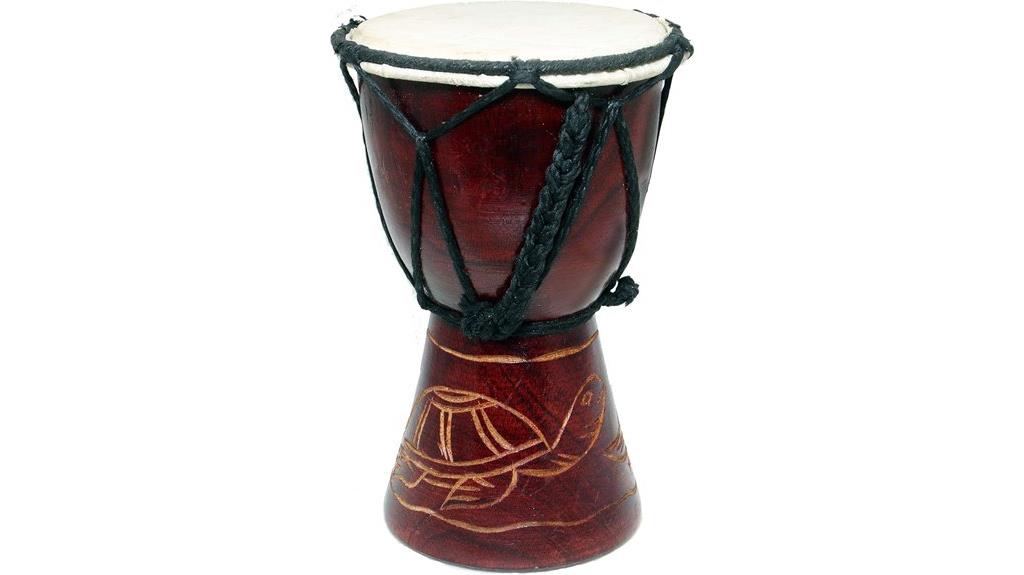 carved turtle bongo drums