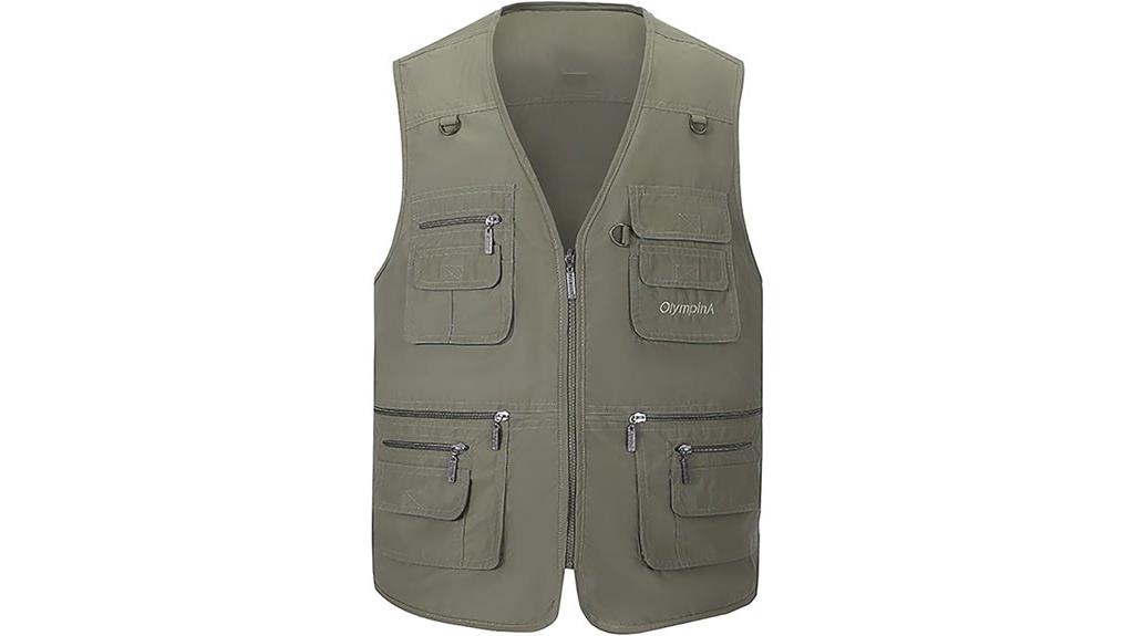 casual safari travel vest