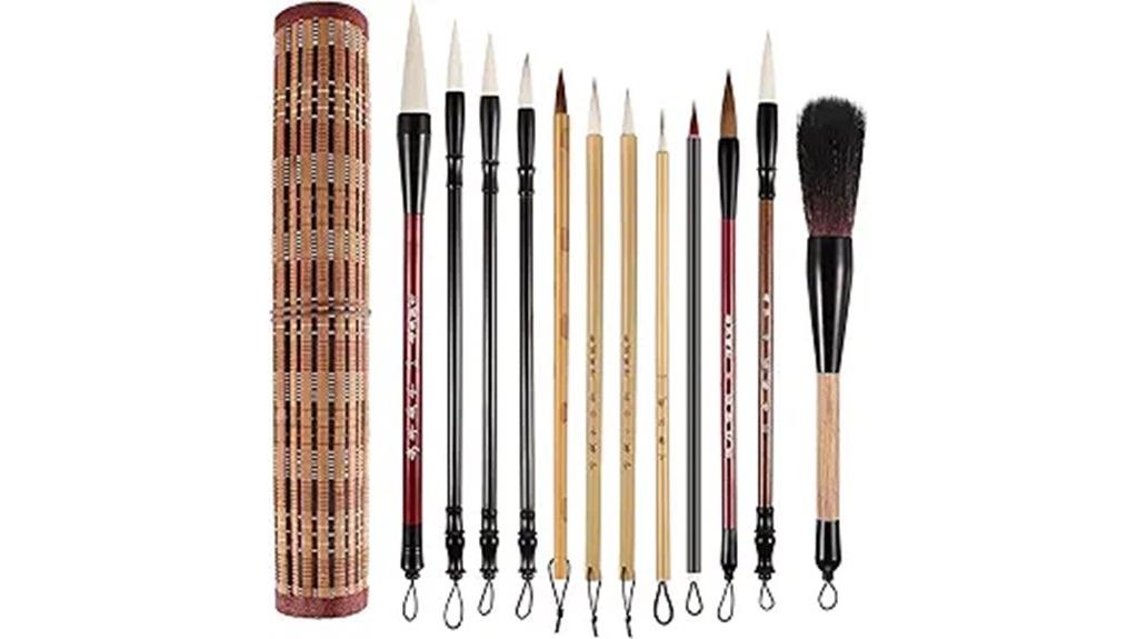 chinese calligraphy brush set