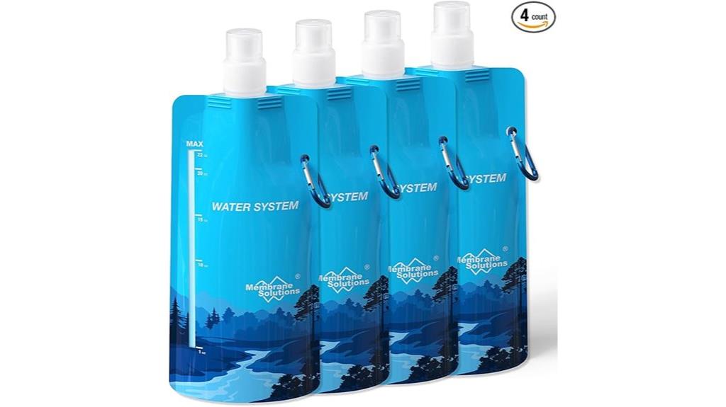 collapsible filtered water bottle